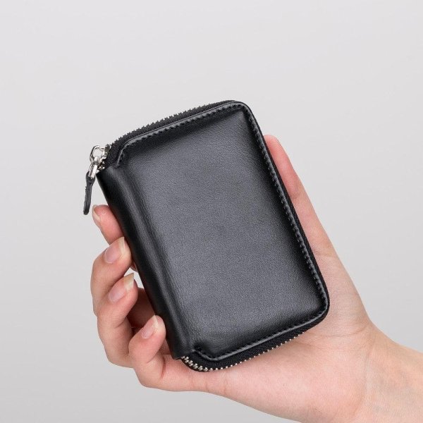 Elvis Leather Zipper Wallet